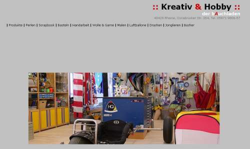 Homepage von Kreativ und Hobby